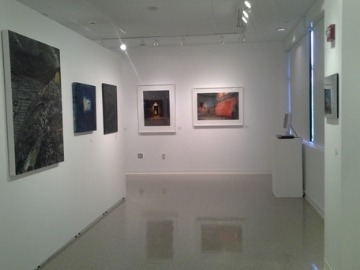 View of Gallery's back wall and left wall
