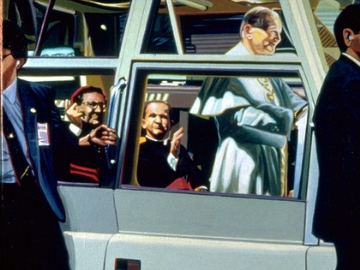 In the Popemobile by Maria Mijares