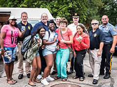 SEU community policing program staff and students